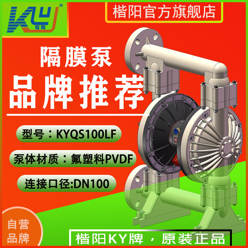 KYQS100LF氟塑料氣動(dòng)隔膜泵4