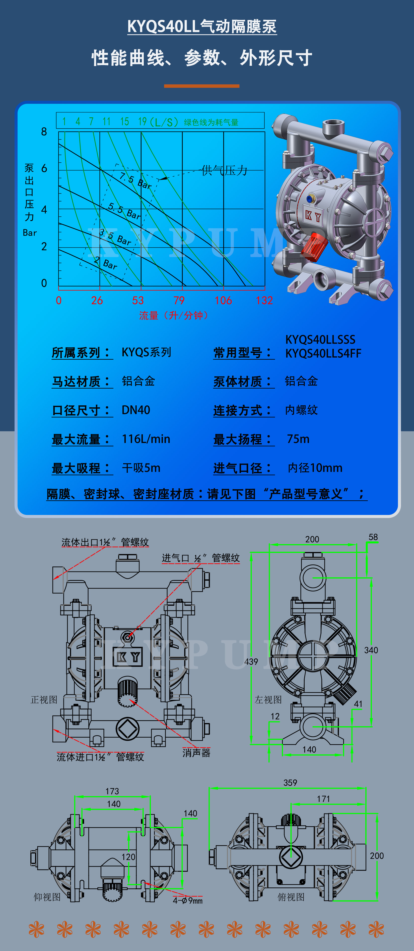 KYQS40LL泵詳細(xì)參數(shù)